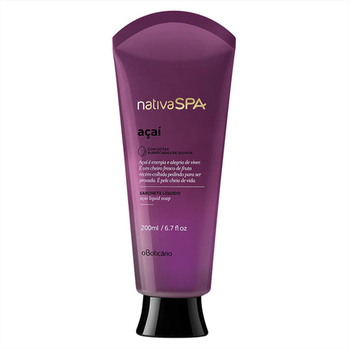 O Boticário Nativa SPA Açaí Body Liquid Soap, 200ml